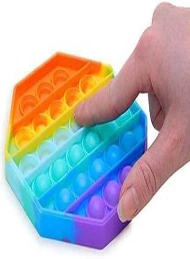 ZILLOQUIL Combo Pop Bubble, Fidget Popping Sounds Toy, Silicone Material, Relief Items Push Bubbles Toy for Autism Stress Reliever, Sensory Toy (Octa+Square Popit) - Image 3